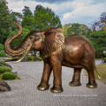 Professional foundry garden decor antique large bronze elephant sculpture